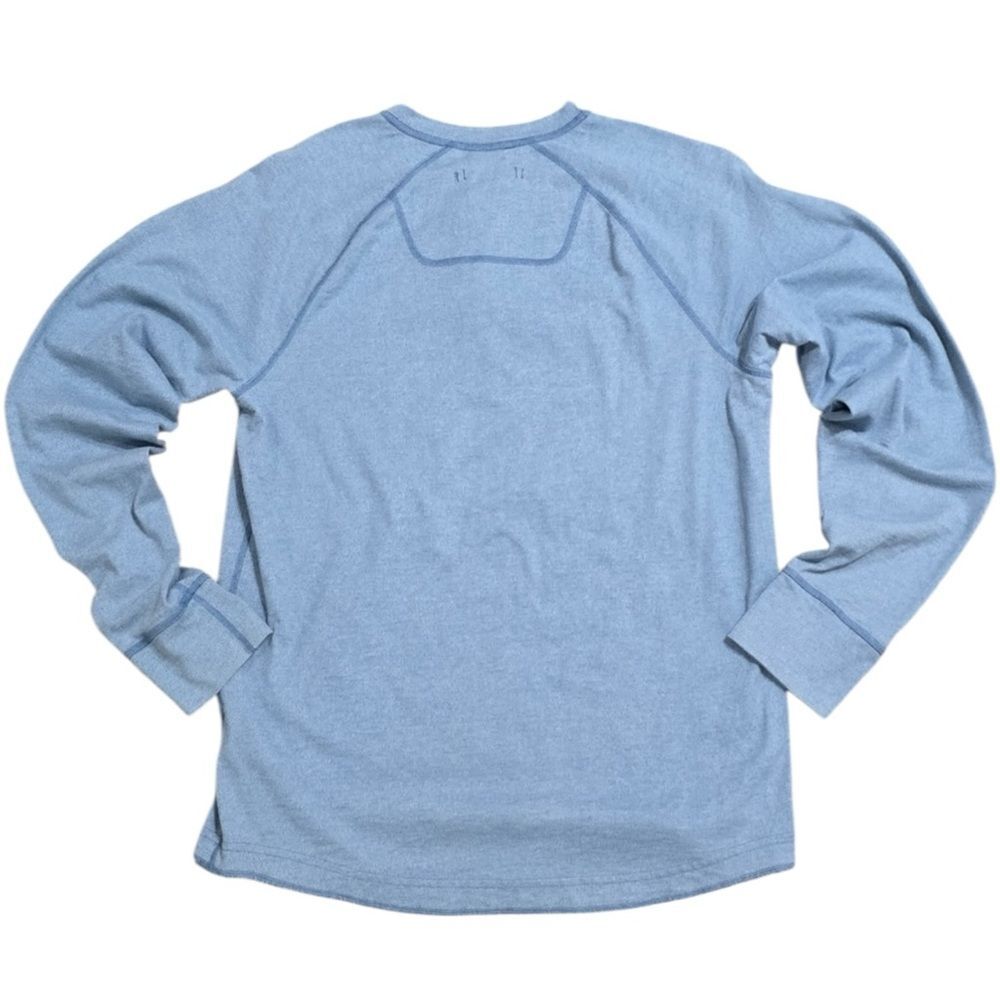 The North Face Men’s Long Sleeve Blue Henley Pullover Pocket Shirt. Medium. - Picture 2 of 4